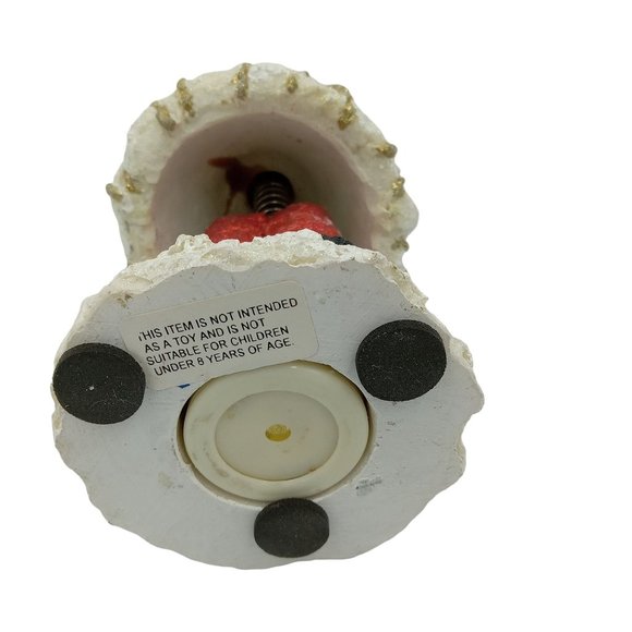 Vintage Glitter Santa On a Spring Wiggles and Dances When Touched - Picture 5 of 8